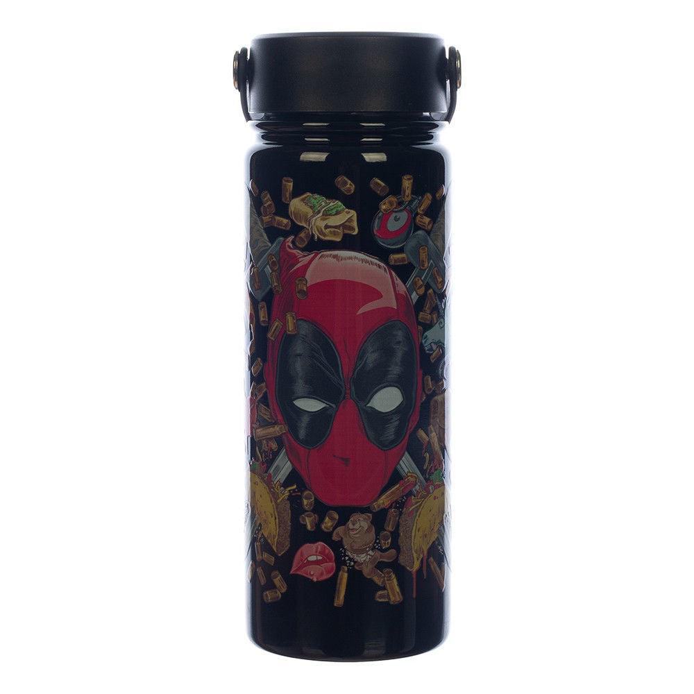 Bio World-Marvel Deadpool 17 oz. UV Stainless Steel Bottle-WAA050QDPOVI00-Legacy Toys