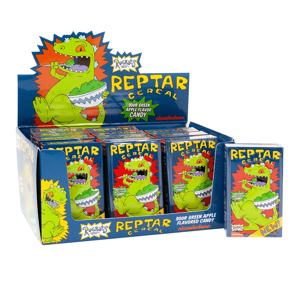 Boston America-Rugrats Reptar Cereal Box Tin-17491-Box of 12-Legacy Toys