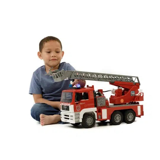Bruder-MAN TGA Fire Engine with Ladder Water Pump and Light/Sound Module-02771-Legacy Toys