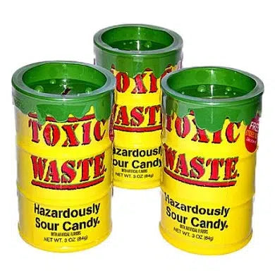 Candy Dynamics-Toxic Waste Original Yellow Bank 3 oz.-87529-1-Legacy Toys