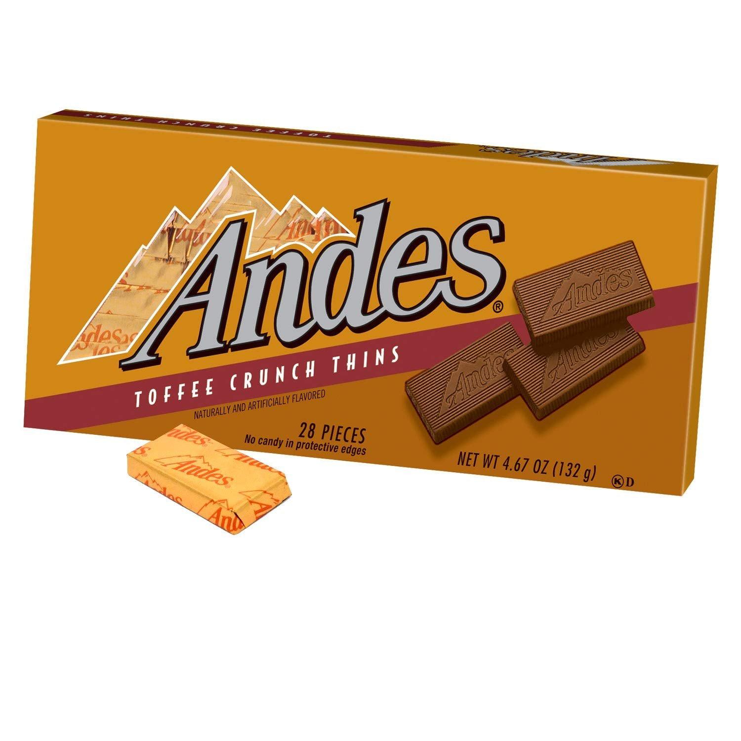 Charms-Andes Toffee Crunch Thins 4.67 oz. Box-15357-Single-Legacy Toys