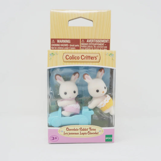 Epoch Everlasting Play-Calico Critters Chocolate Rabbit Twins-CC2099-Legacy Toys