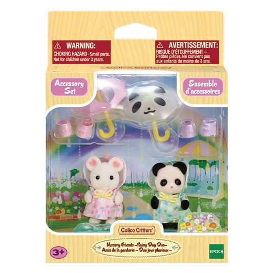 Epoch Everlasting Play-Calico Critters Nursery Friends - Rainy Day Duo-CC2171-Legacy Toys