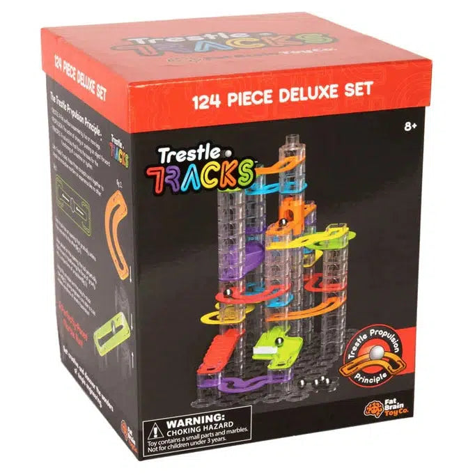 Fat Brain Toys-Trestle Tracks Set-FA313-3-Deluxe-Legacy Toys