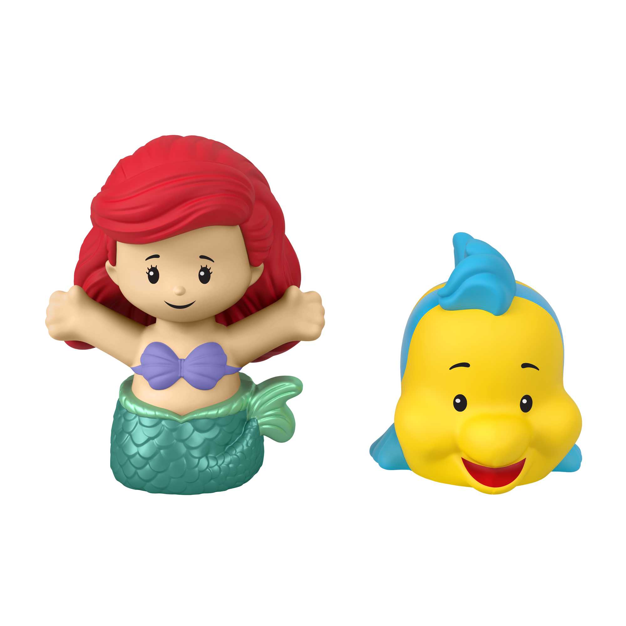 Fisher Price-Fisher-Price Little People - Disney Princess-HNJ27-Ariel and Flounder-Legacy Toys