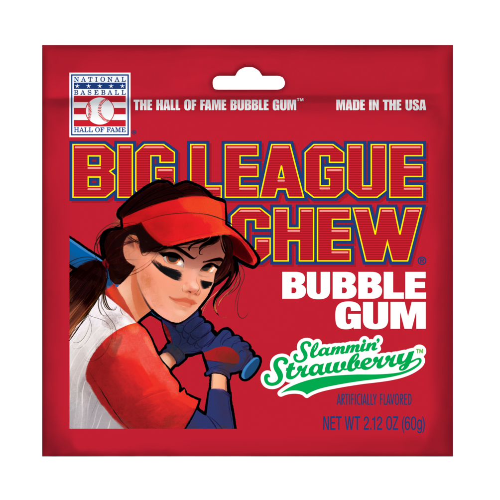 Ford Gum-Big League Chew Slammin Strawberry-103468-Legacy Toys