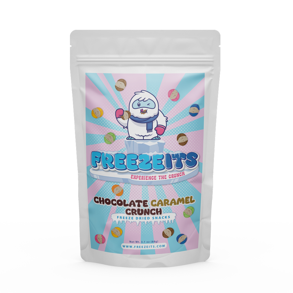 FREEZEITS-FREEZEITS Chocolate Caramel Crunch 3.1 oz. Bag-FRZ105-Legacy Toys