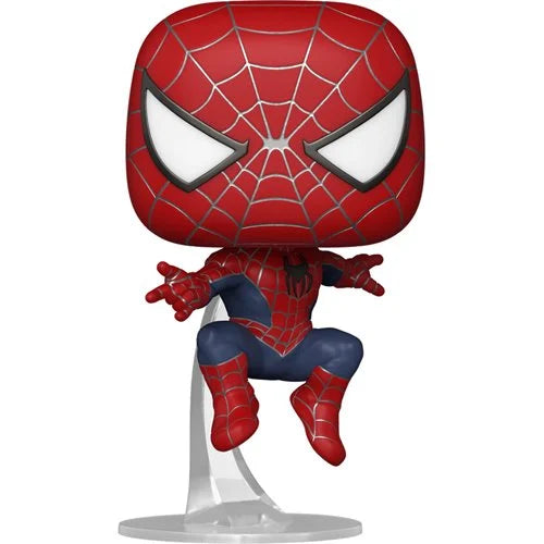 Funko-Spider-Man: No Way Home - Friendly Neighborhood Spider-Man Leaping Funko Pop!-FU67607-Legacy Toys