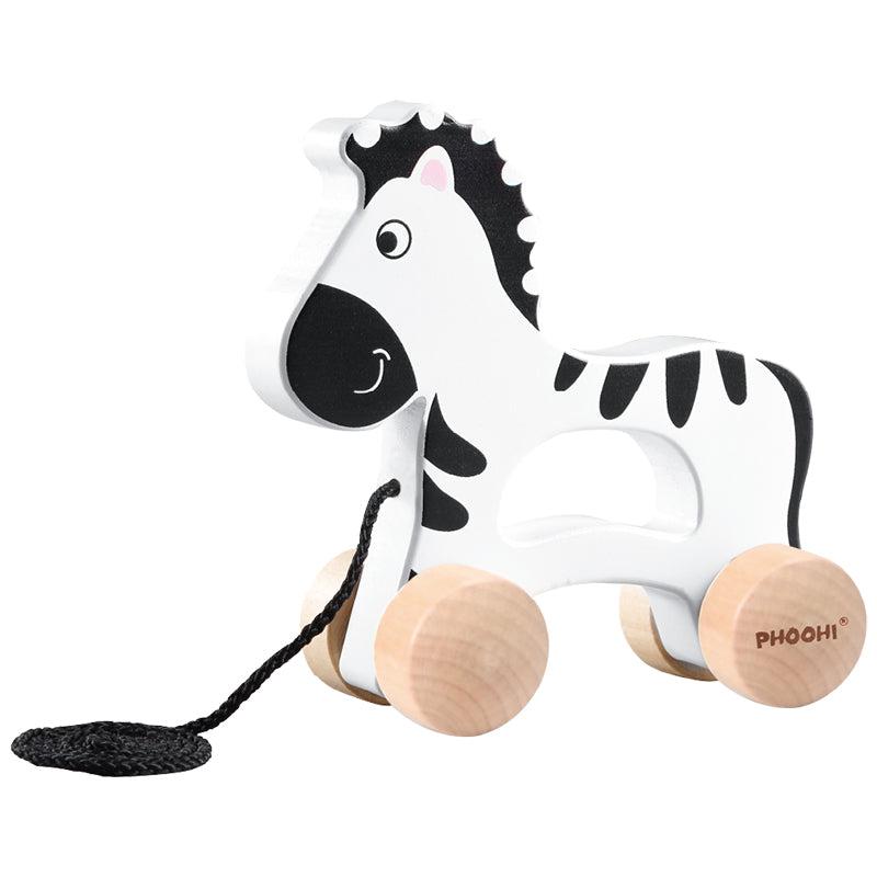 Great Playthings-Pull Along Zebra-PH03C027-Legacy Toys
