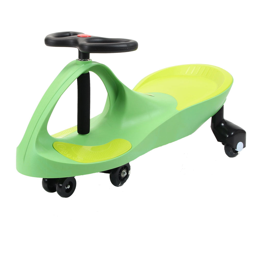Great Playthings-Ride-On Wiggle Car with Light-Up Wheels, 3 Years & Up, Twist, Swivel & Go!-GP0202-Mint Green-Legacy Toys