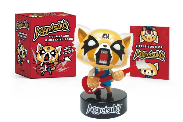 Hachette Book Group-Aggretsuko Figurine and Illustrated Book-9780762469833-Legacy Toys