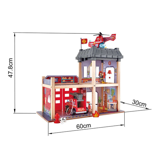 Hape-City Fire Station-E3023-Legacy Toys