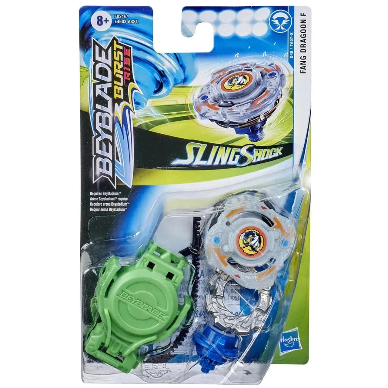 Hasbro-Beyblade Slingshock Starter Pack Assorted-F0216-Fang Dragoon F-Legacy Toys