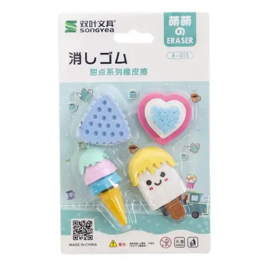 IDAKO-Sweet Treats Mini Erasers Card-ID206-Legacy Toys