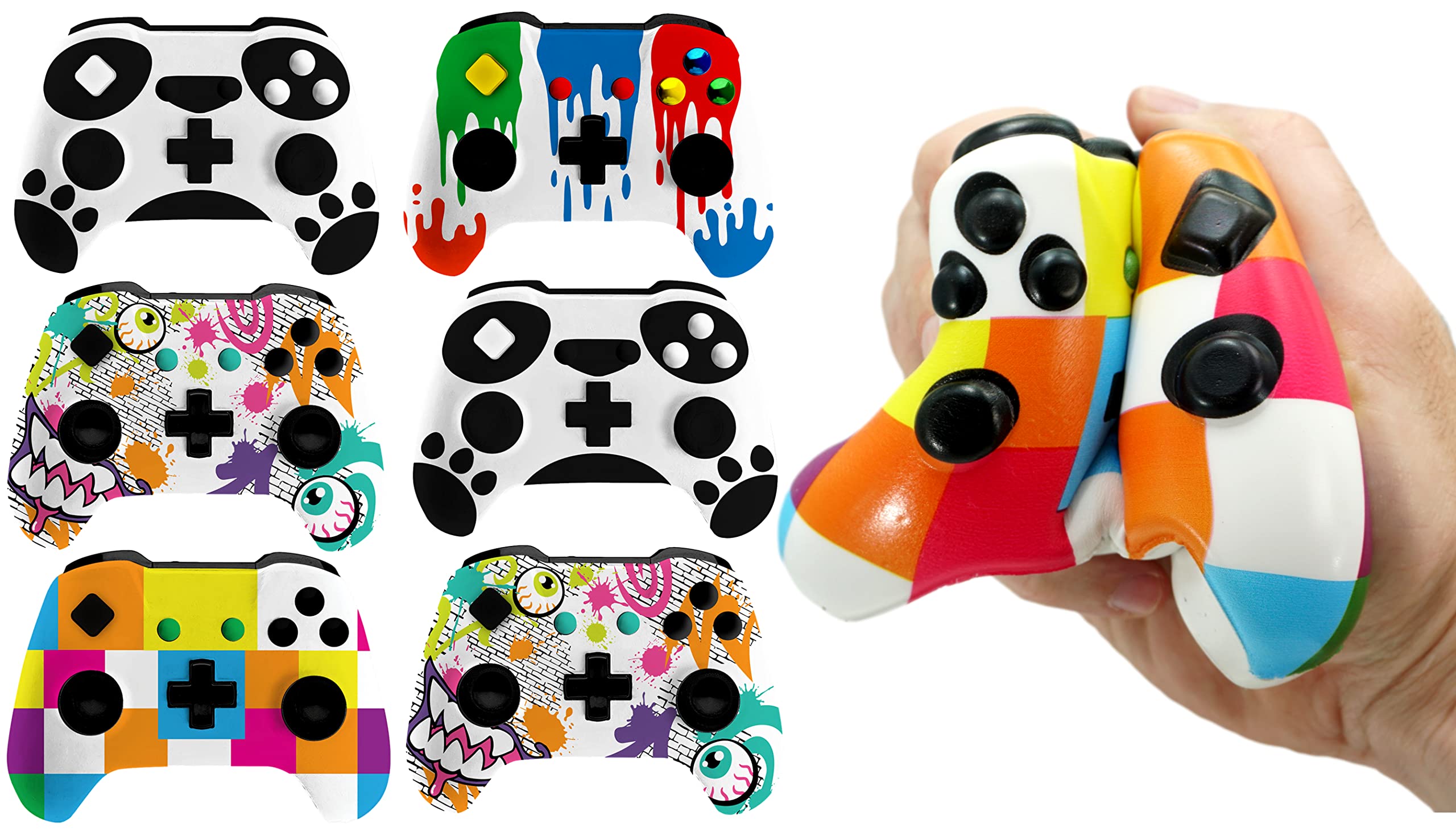 JA-RU-Squish Command Game Controller Assorted Styles-3360-Legacy Toys