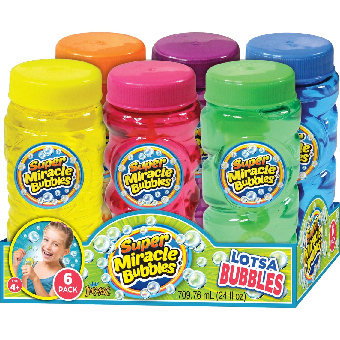 JA-RU-Super Miracle Bubbles 6 Pack 4 Oz-1576-Legacy Toys
