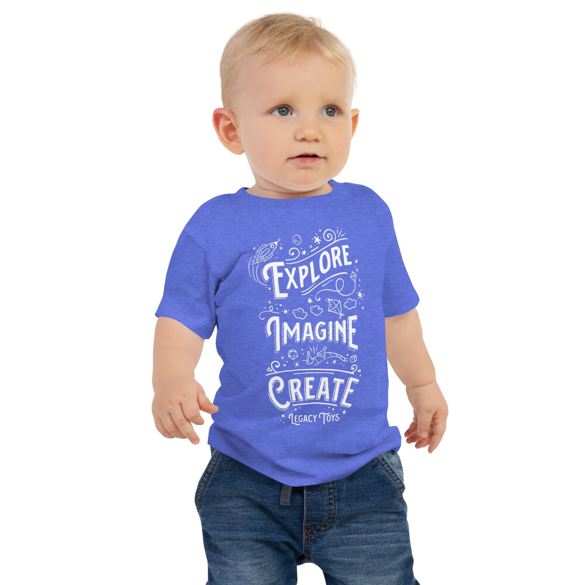 Legacy Toys-Legacy Toys Baby Jersey Short Sleeve Tee-8886269_9415-Heather Columbia Blue-6-12m-Legacy Toys