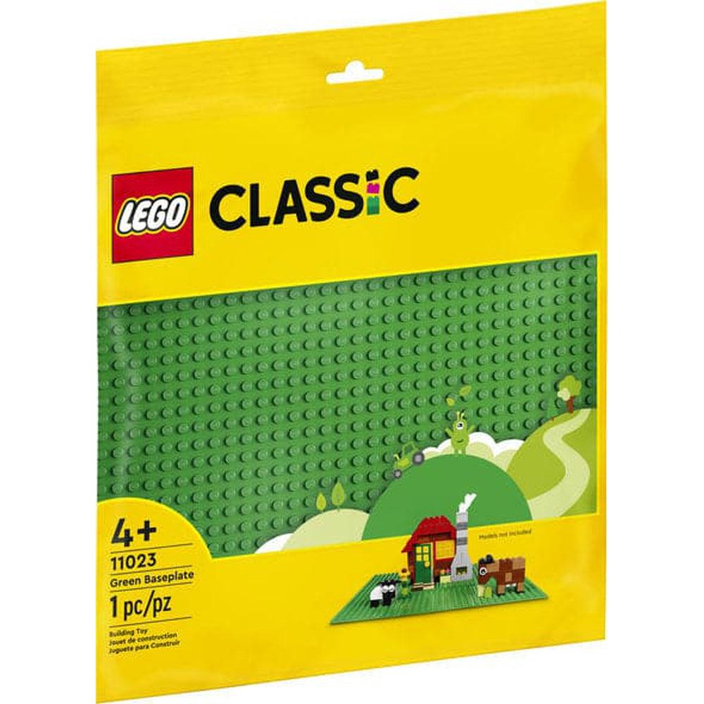 Lego-LEGO Classic Green Baseplate-11023-Legacy Toys