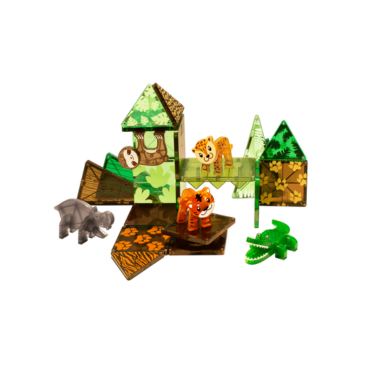Magna-Tiles-Magna-Tiles Jungle Animals 25 Piece Set-21225-Legacy Toys