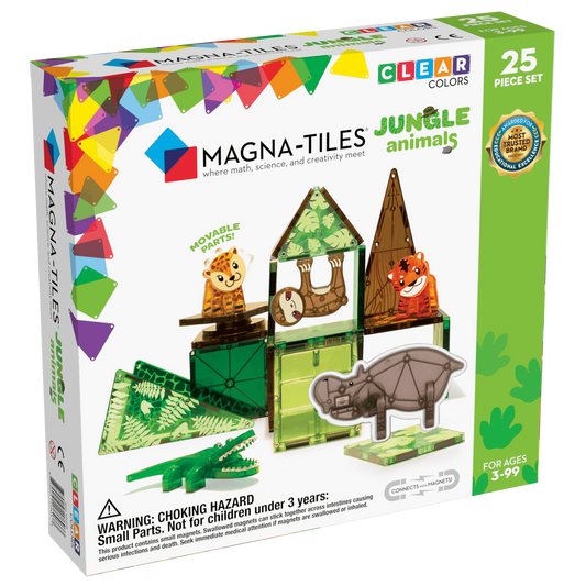 Magna-Tiles-Magna-Tiles Jungle Animals 25 Piece Set-21225-Legacy Toys