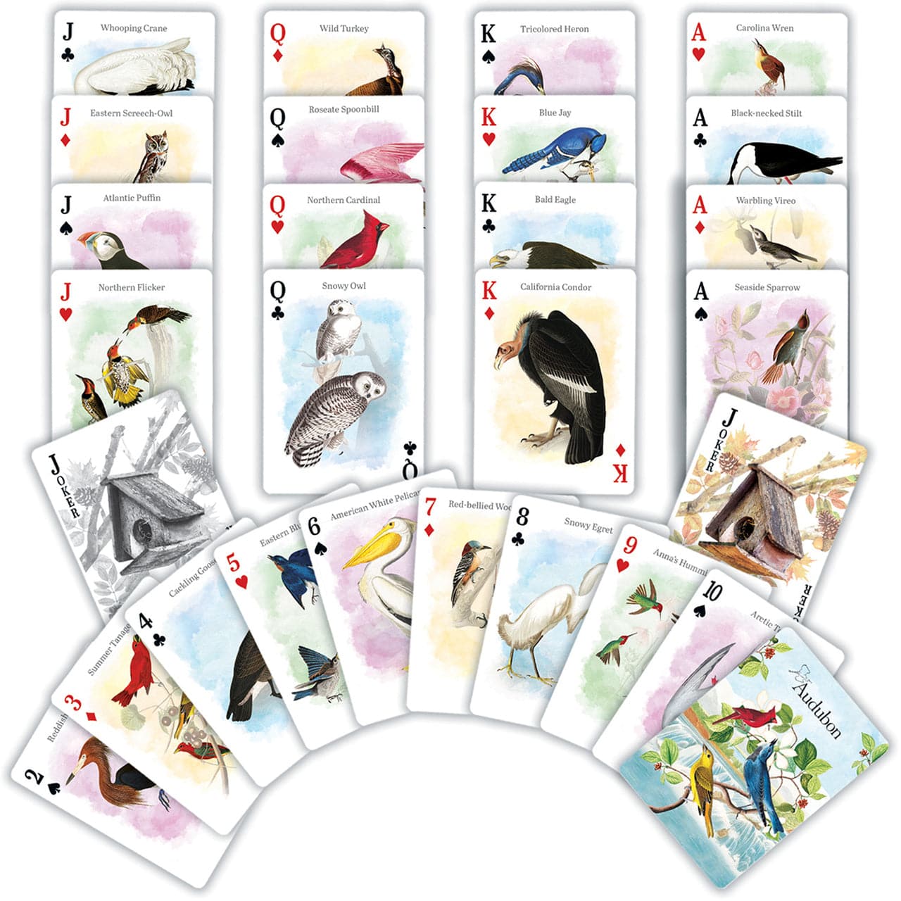 MasterPieces-Audubon - Playing Cards-91892-Legacy Toys