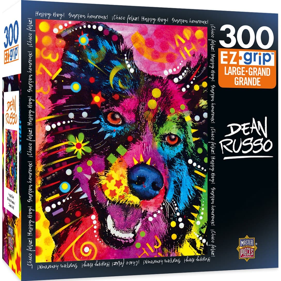 MasterPieces-Dean Russo - Happy Boy - 300 Piece EZGrip Puzzle-31822-Legacy Toys