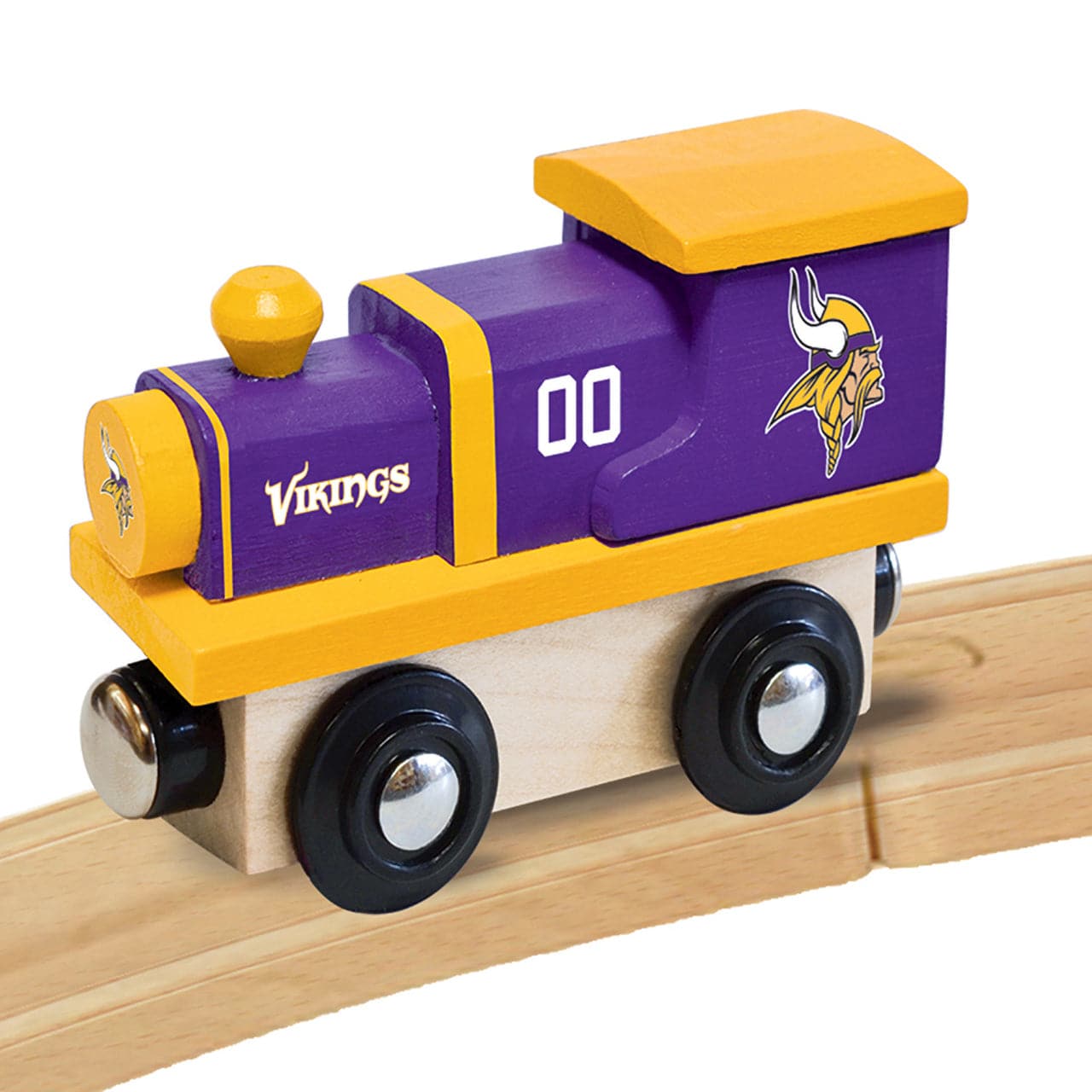 MasterPieces-Minnesota Vikings - Wooden Train-41574-Legacy Toys