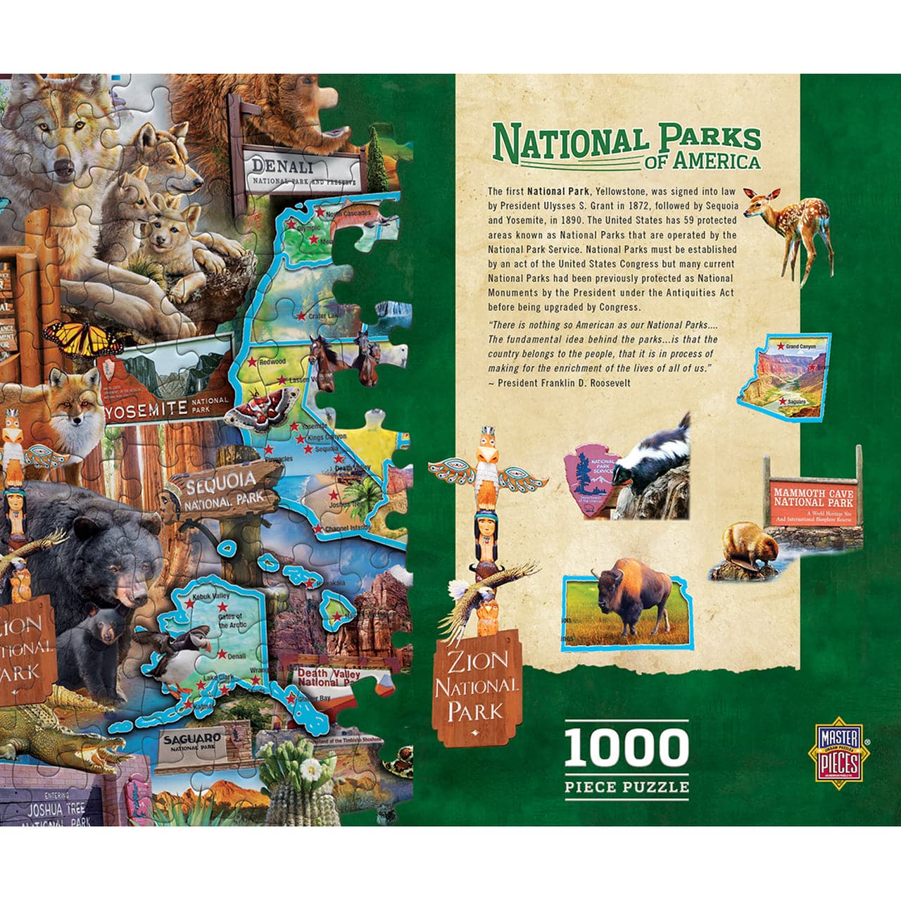 MasterPieces-National Parks - 1000 Piece Puzzle-71794-Legacy Toys