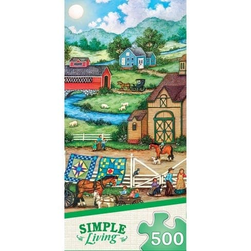 MasterPieces-Simple Living - Assortment - 500 Piece Puzzle-32048-Hope's Quilts-Legacy Toys