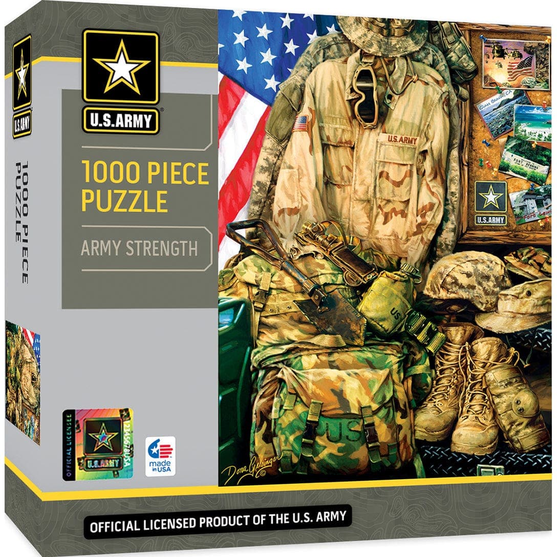 MasterPieces-U.S. Army - Army Strength - 1000 Piece Puzzle-71512-Legacy Toys