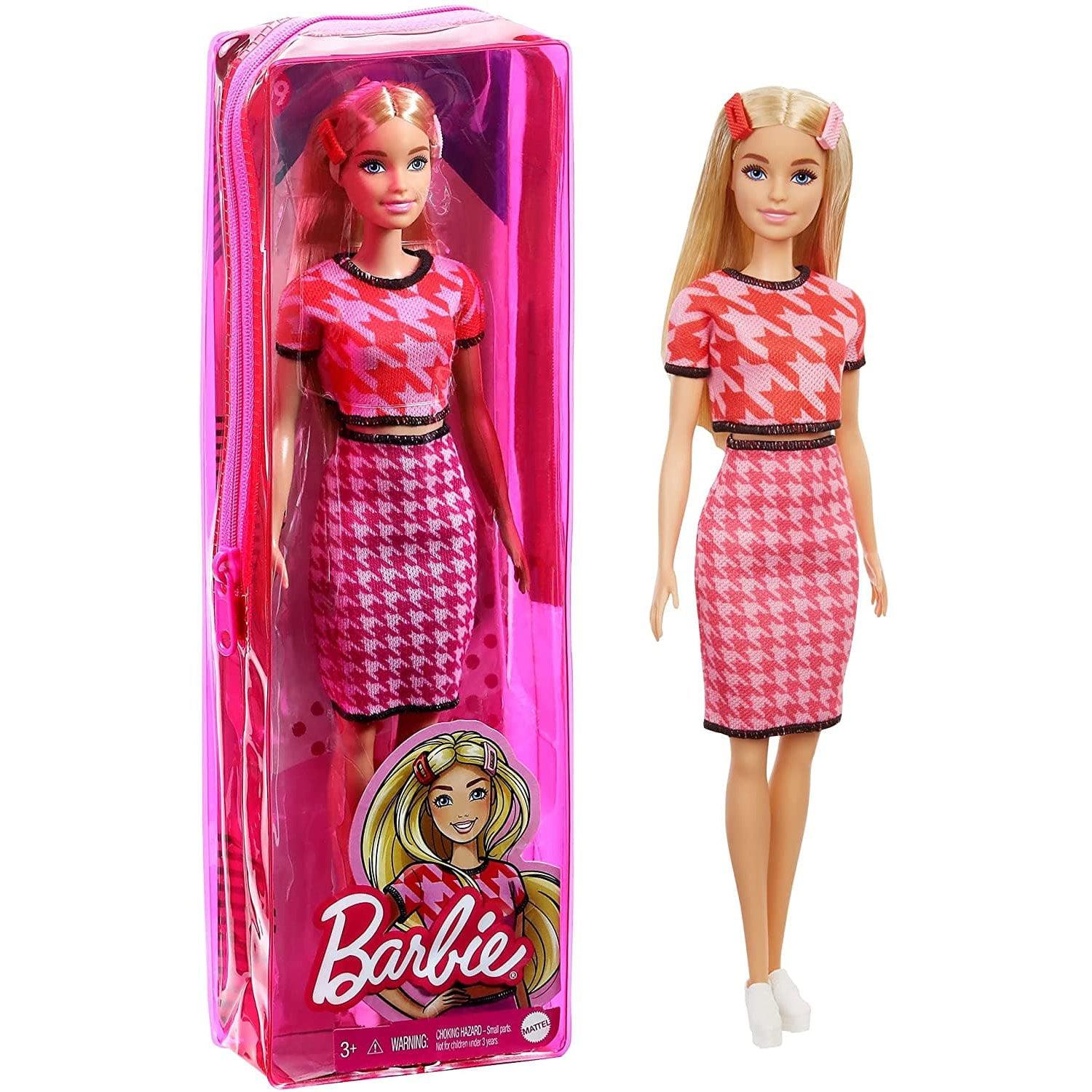 Mattel-Barbie Fashionista Doll-GRB59-# 169 Houndstooth-Legacy Toys