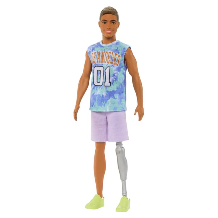 Mattel-Barbie Ken Fashionistas Doll #212 with Jersey And Prosthetic Leg-HJT11-Legacy Toys