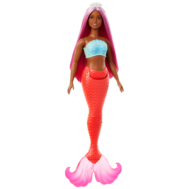 Mattel-Barbie Mermaid Doll - Pink Hair and Tail-HRR04-Legacy Toys