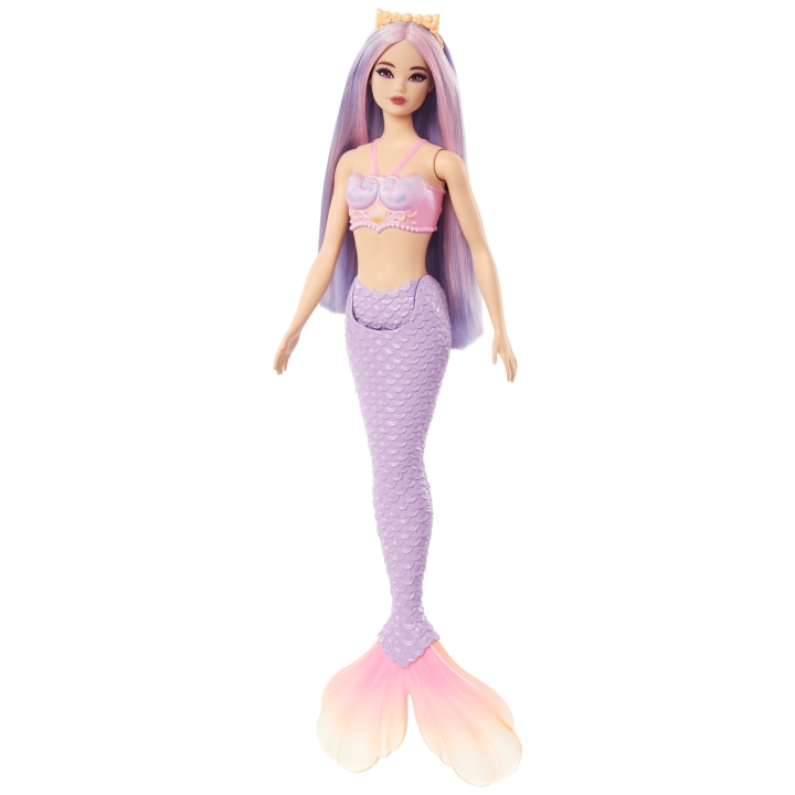 Mattel-Barbie Mermaid Doll - Purple Hair and Tail-HRR06-Legacy Toys
