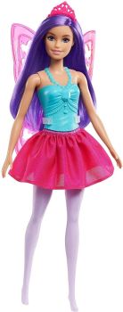 Mattel-Barbie™ Dreamtopia Fairy - Purple Hair Pink Wings-GXD59-Legacy Toys