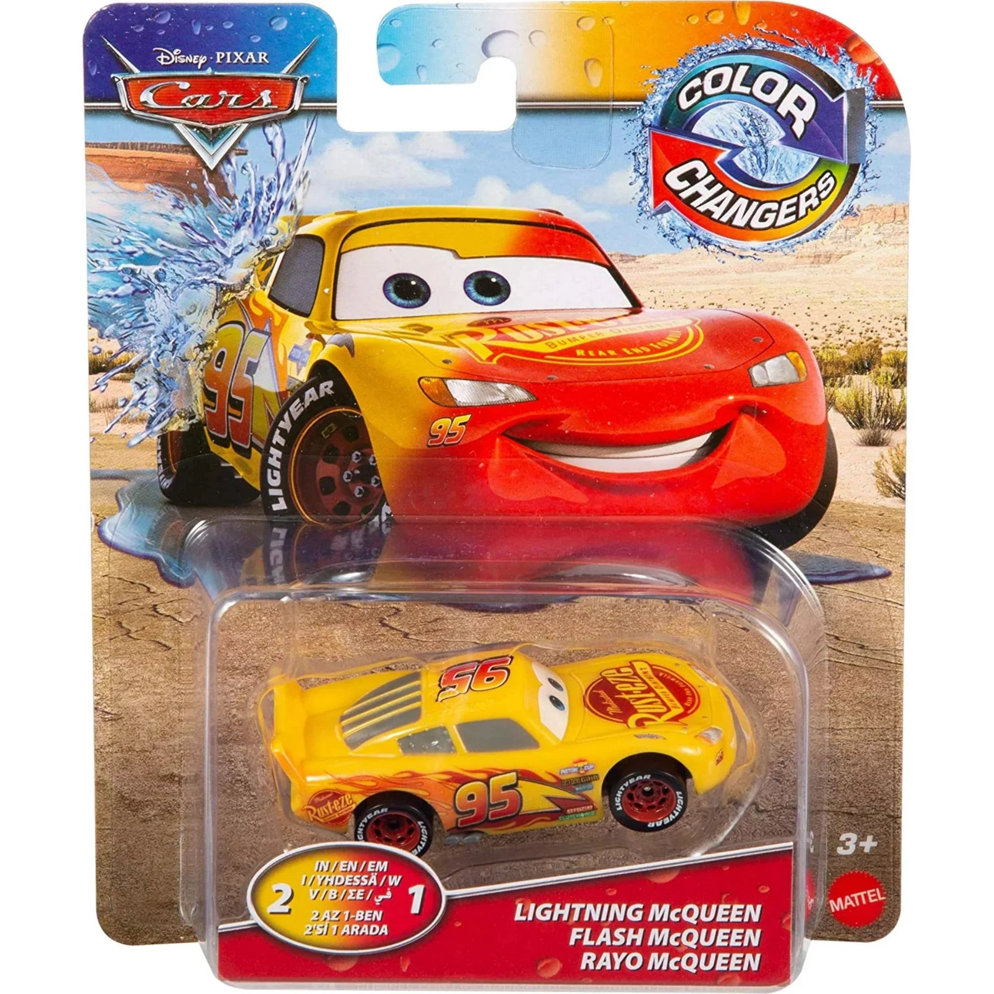 Mattel-Disney Pixar Cars Color Changers-GNY95-Lightning McQueen-Legacy Toys