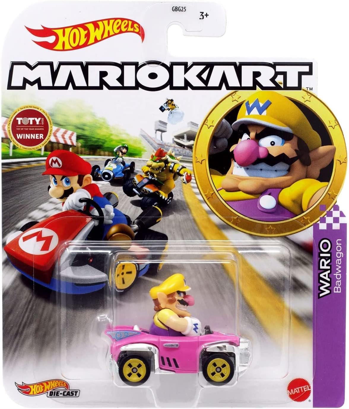 Mattel-Hot Wheels Mario Kart-GRN22-Wario-Legacy Toys