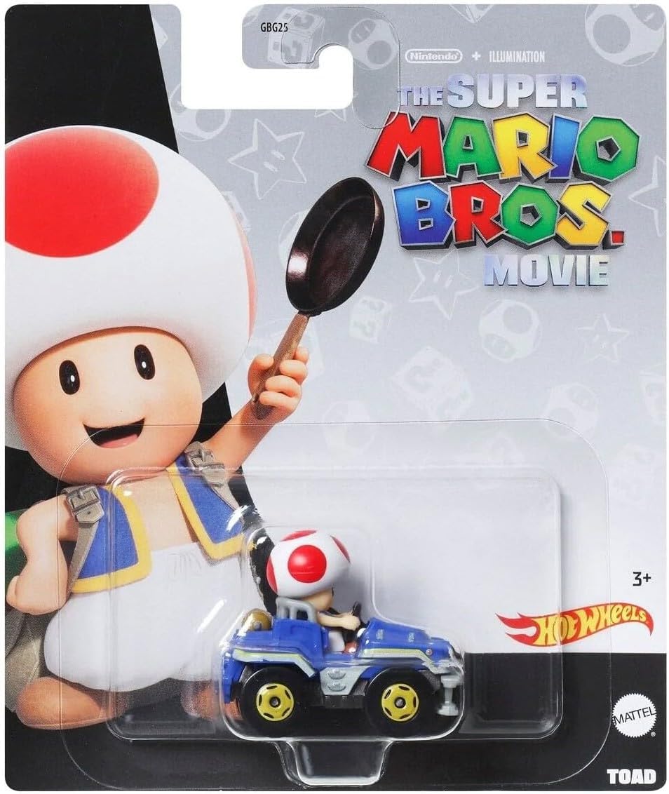 Mattel-Hot Wheels Mario Kart-HKD58-Toad-Legacy Toys