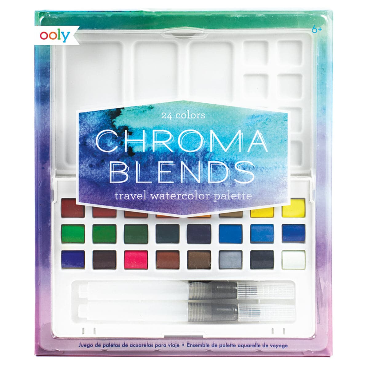 Ooly-Chroma Blends Travel Watercolor Palette-126-010-Legacy Toys