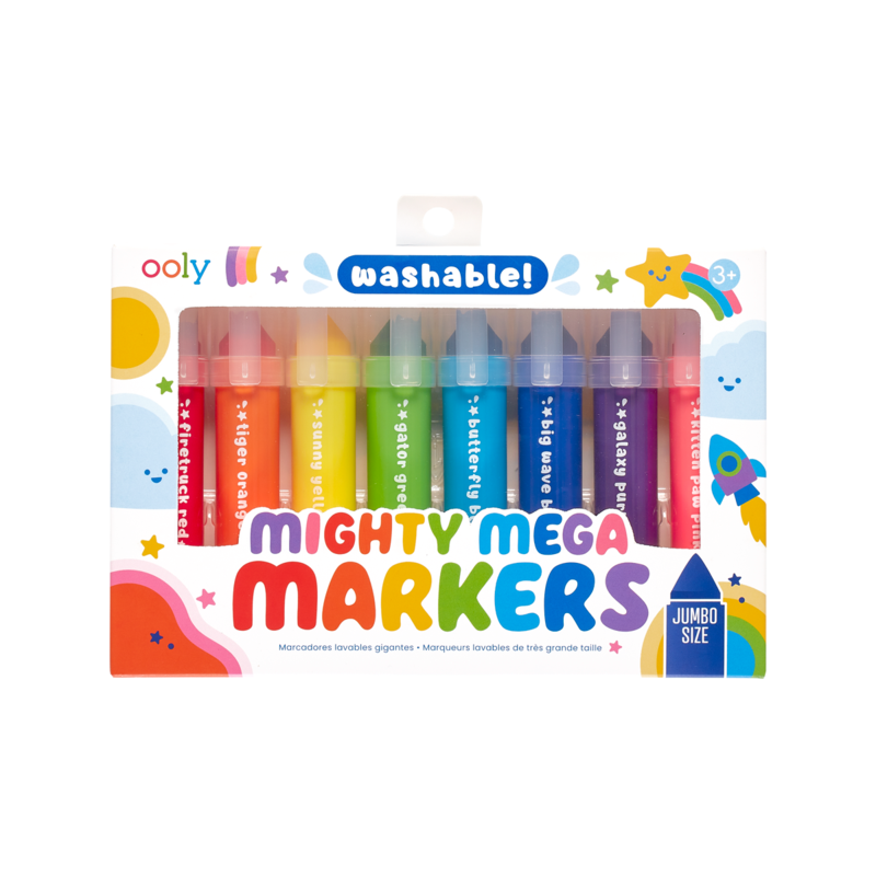 Ooly-Mighty Mega Markers - Jumbo Size - Set of 8-130-083-Legacy Toys