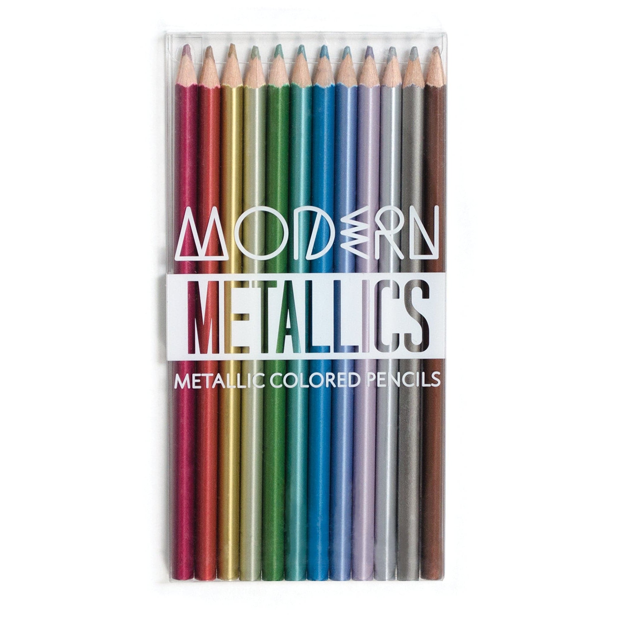 Ooly-Modern Metallics Colored Pencils-128-111-Legacy Toys