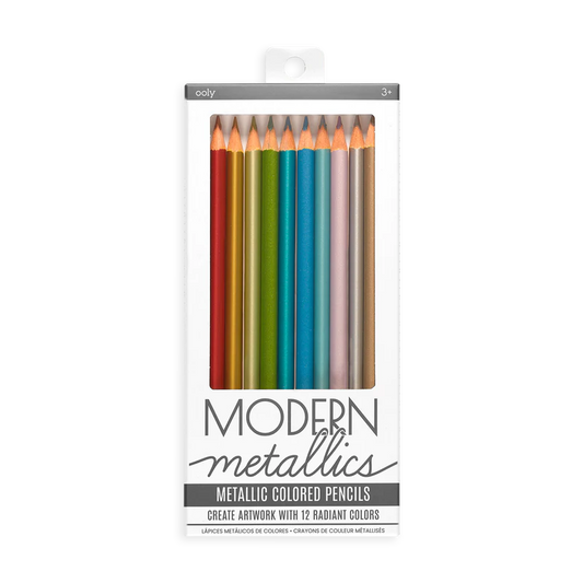 Ooly-Modern Metallics Colored Pencils-128-111-Legacy Toys