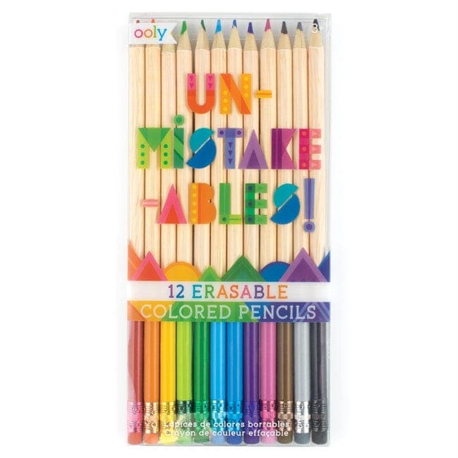 Ooly-Unmistakeables Eraseable Colored Pencils - Set of 12-128-129-Legacy Toys