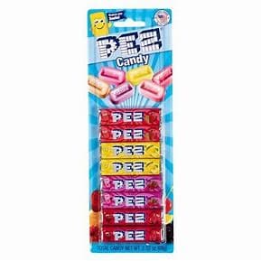 PEZ Candy-Pez Blister Card - Fruit 8 Pack Candy Rolls-87-Legacy Toys