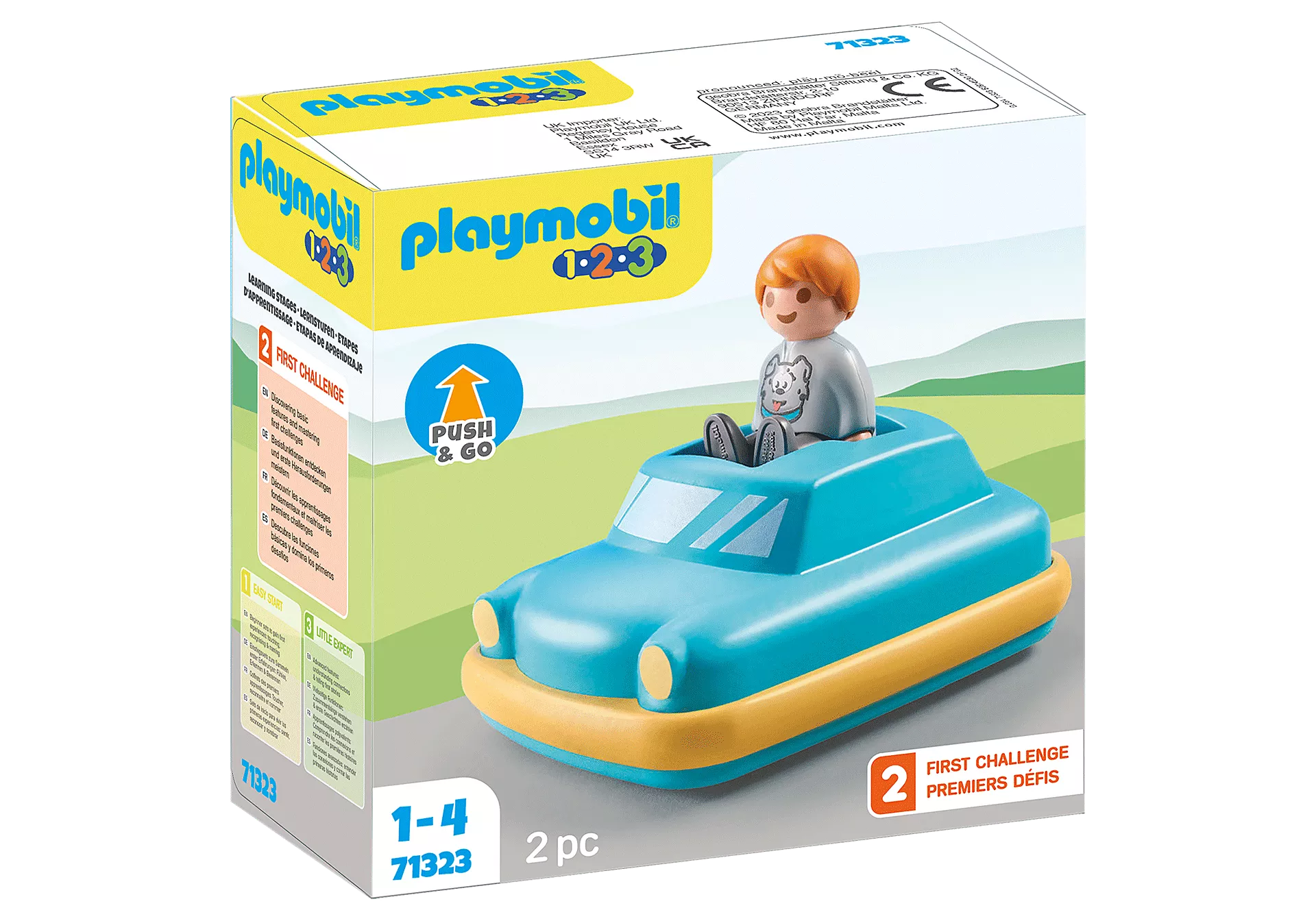 Playmobil-1.2.3. Children's Car-71323-Legacy Toys