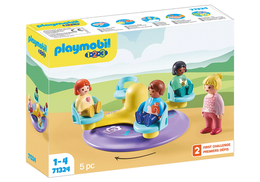 Playmobil-1.2.3. Number Merry-Go-Around-71324-Legacy Toys