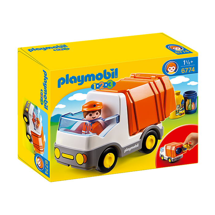 Playmobil-1.2.3. Recycling Truck-6774-Legacy Toys
