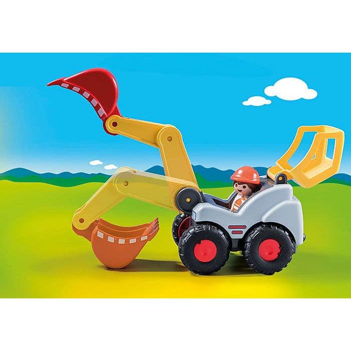 Playmobil-1.2.3. Shovel Excavator-70125-Legacy Toys