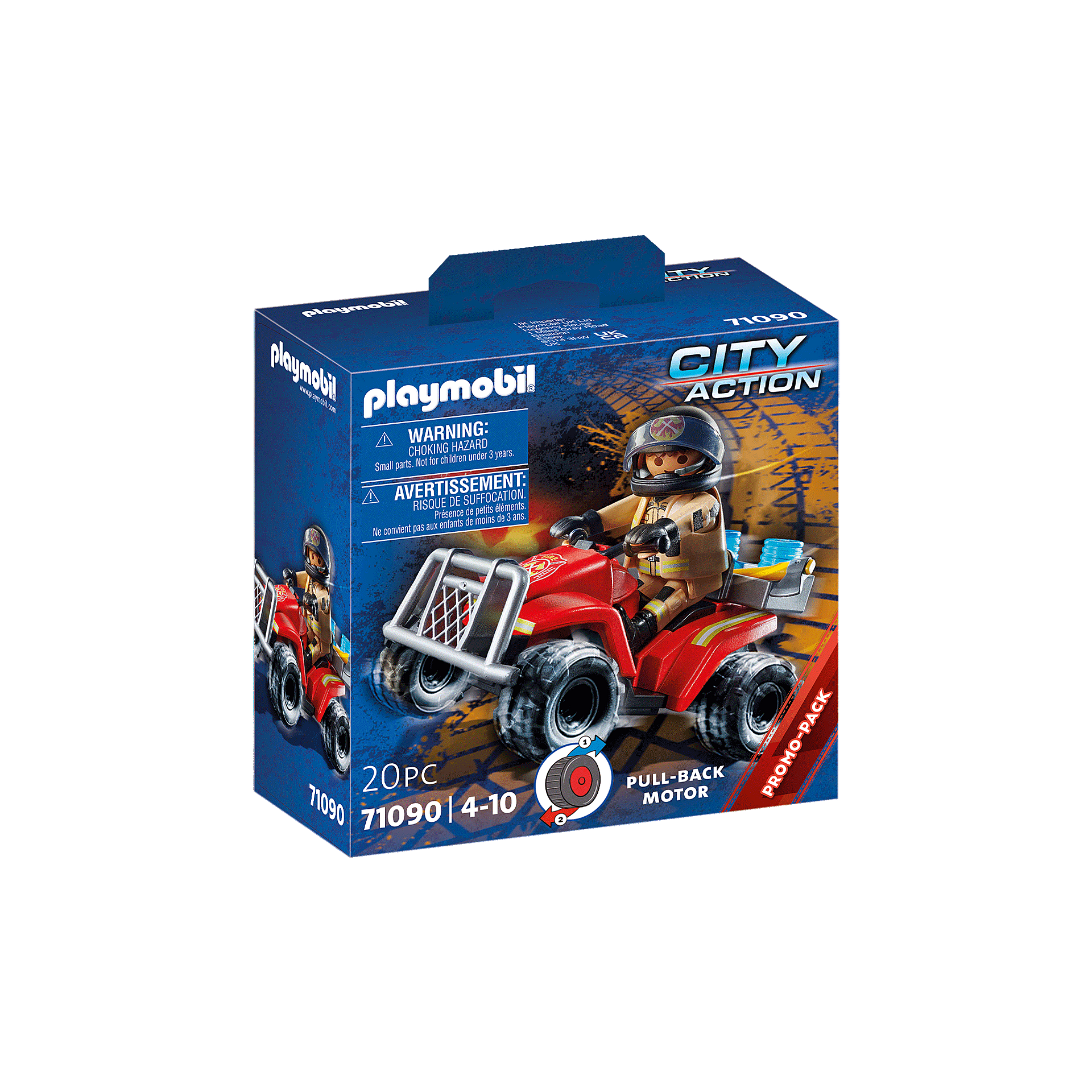 Playmobil-City Action - Fire Rescue Quad-71090-Legacy Toys