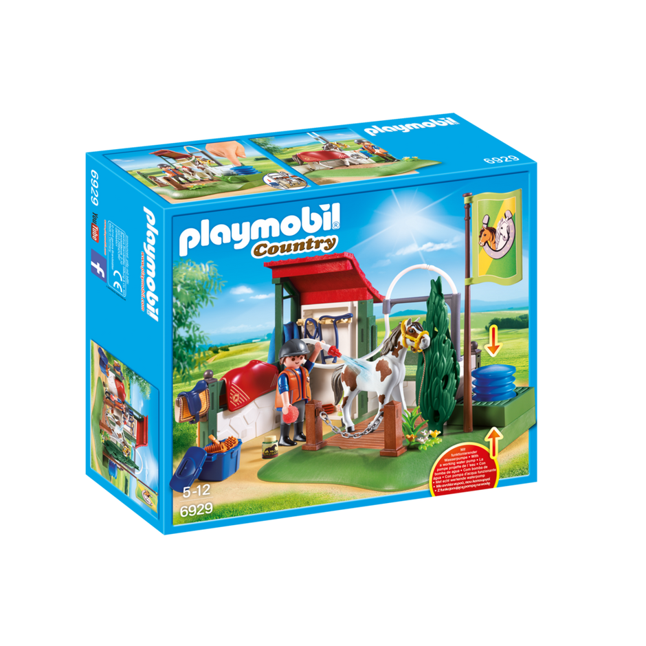 Playmobil-Country - Horse Grooming Station-6929-Legacy Toys
